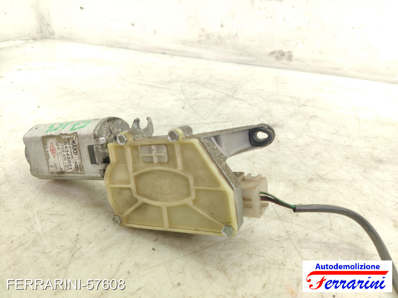 Spazzacqua Motorino Tergicristallo FIAT DOBLO 119, 223 2003-2010 posteriore