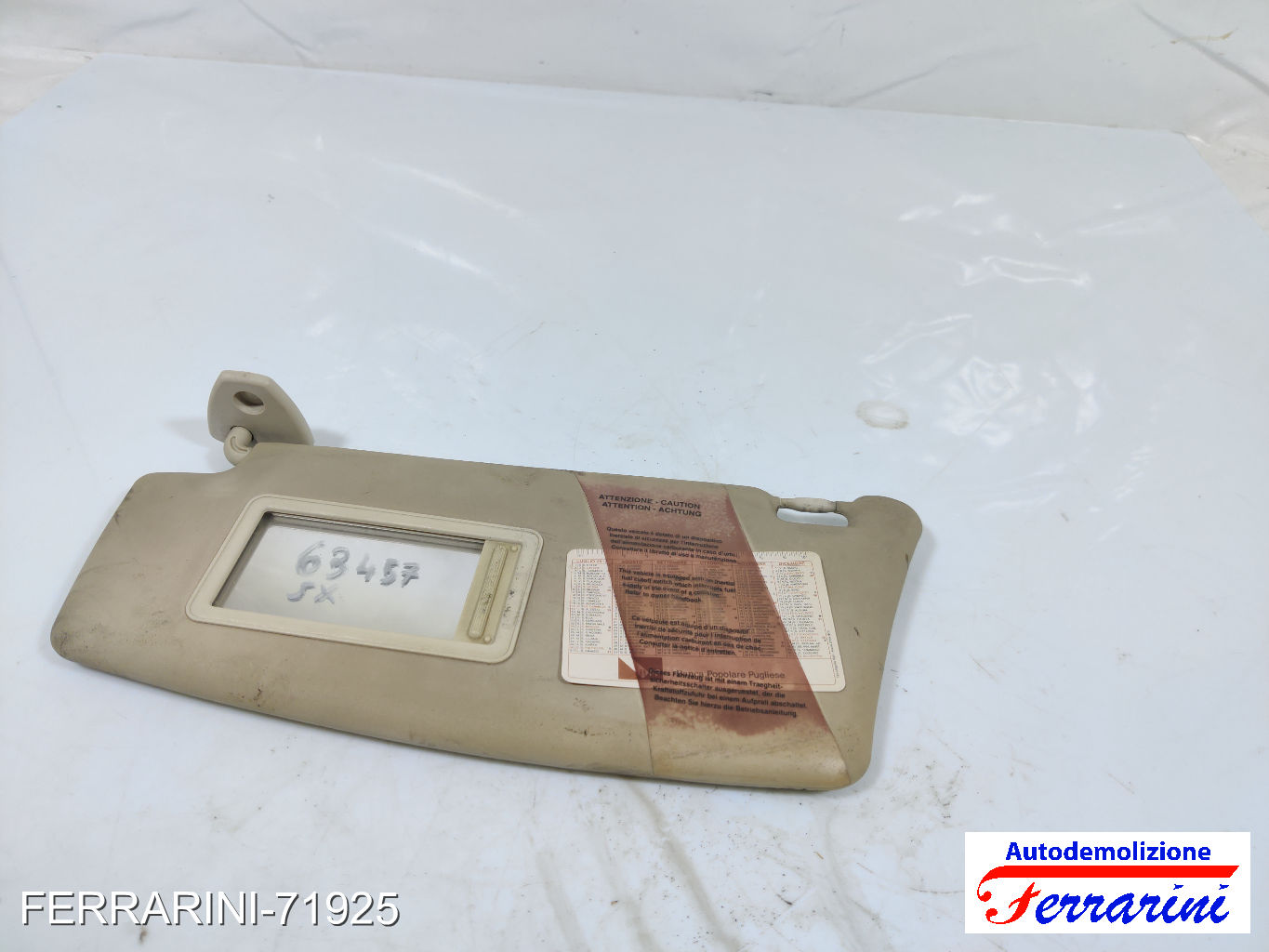 Aletta Parasole LANCIA YPSILON 843 2003-2011 sinistro, sx 735407870