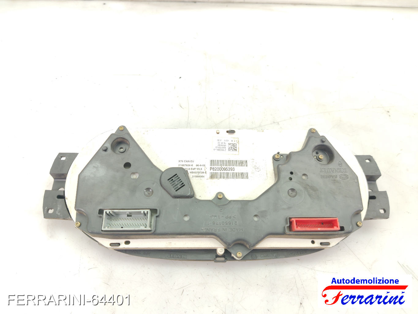 Quadro Contachilometri RENAULT KANGOO KC0/1 1.9 DTI 2000-2003 8200095393 8