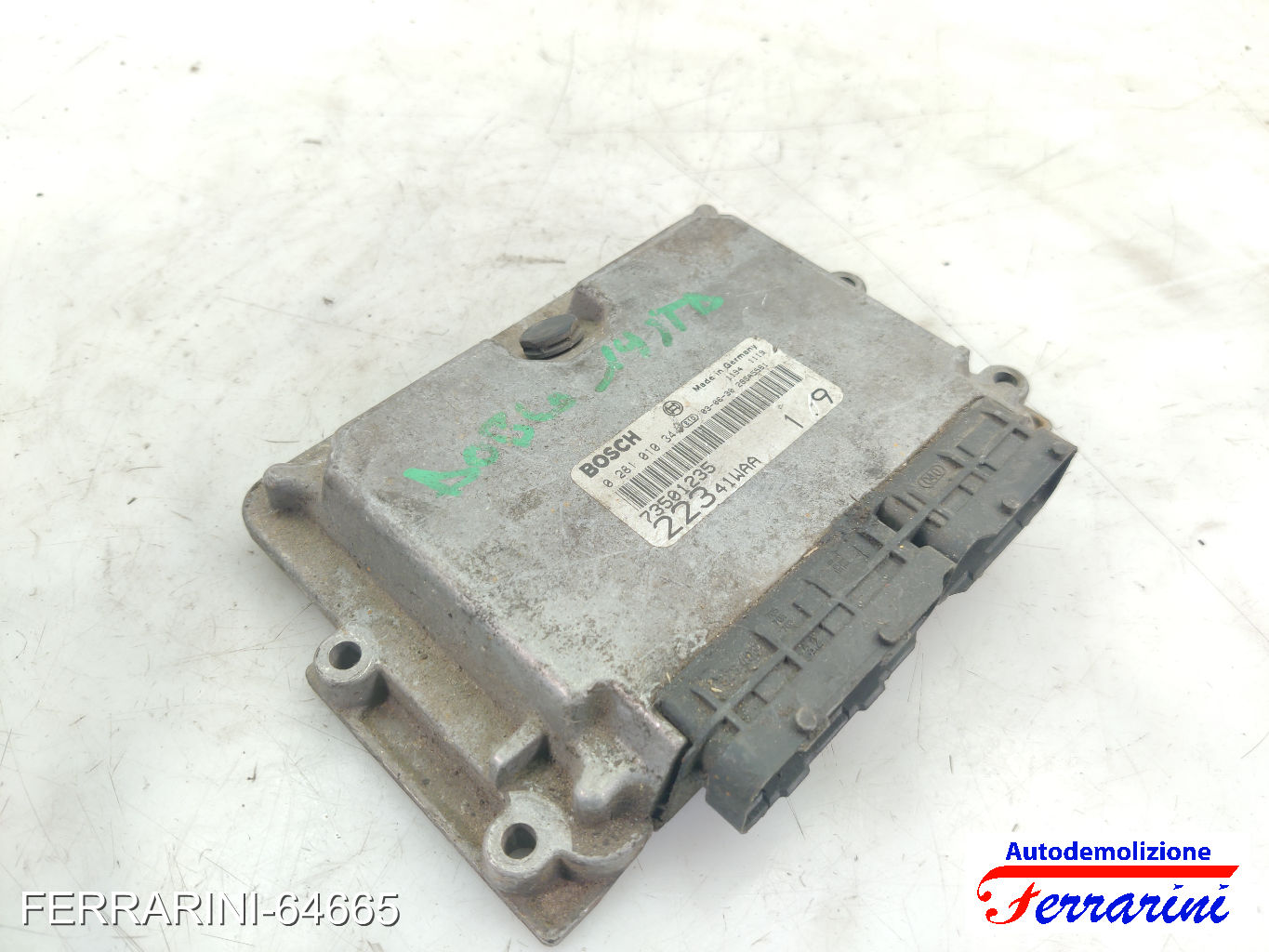 Centralina Motore FIAT DOBLO 223 1.9 JTD 2001-2023 73501235, 0281010344