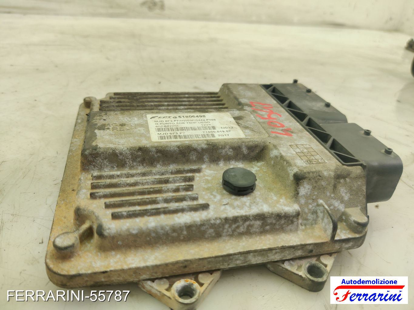 Centralina Motore FIAT GRANDE PUNTO 199 1.3 D MULTIJET 2005-2013 51806498
