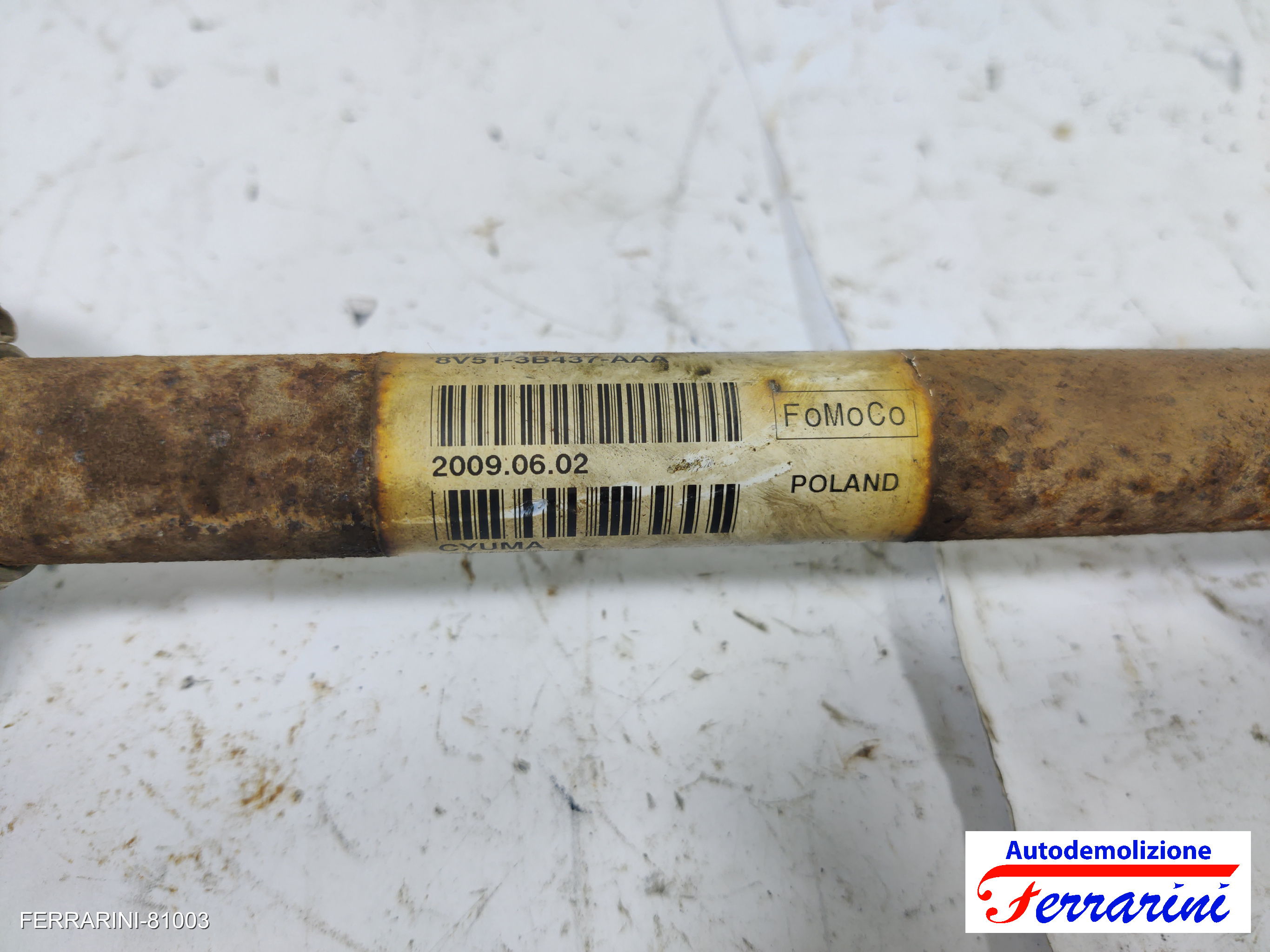Semiasse FORD FIESTA 6 CB1, CCN 1.4 TDCI 2008-2012