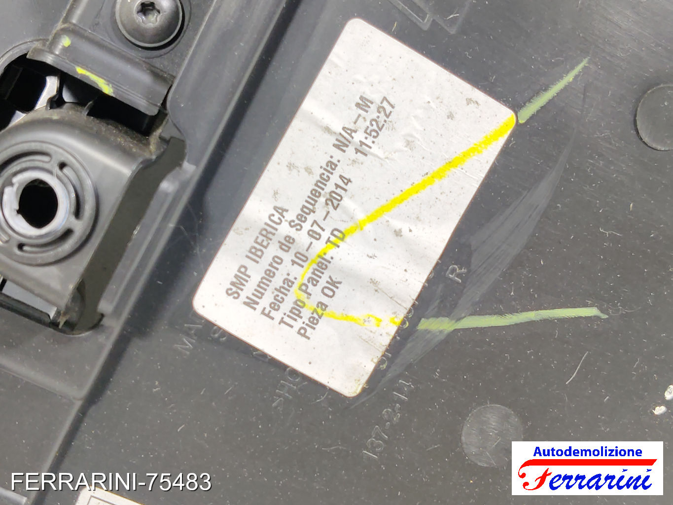 Pannello Porta SEAT LEON 5F1 2012-2020 destro, dx, posteriore, post 5F4867212C 6
