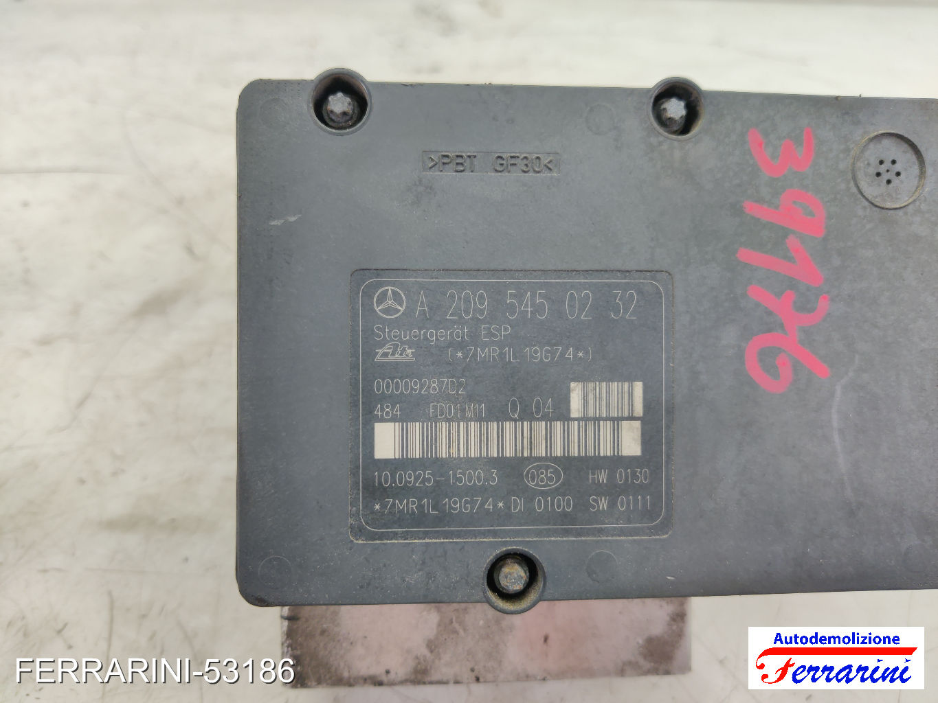 Centralina Pompa Abs MERCEDES CLASSE C W203 C 220 CDI 2000-2007 A2095450232 10