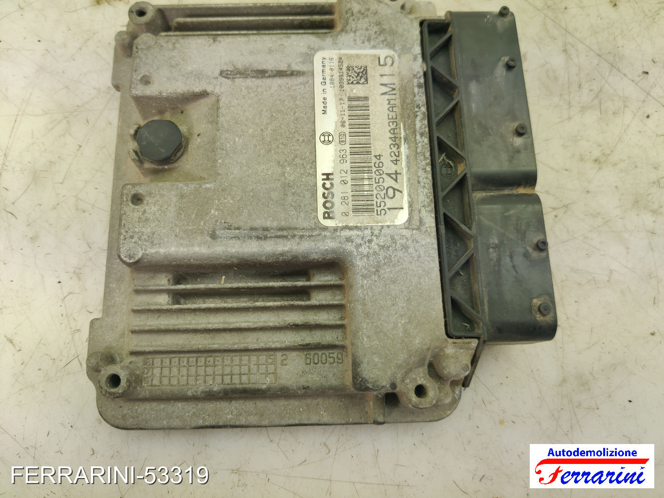 Centralina Motore FIAT CROMA 194 1.9 D MULTIJET 2005-2011 55205064, 0281012963