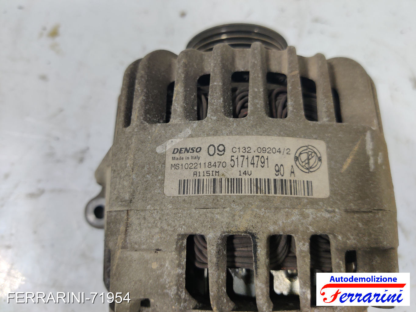 Alternatore LANCIA YPSILON 843 1.2 2003-2011 51714791, 52003532, 1022118470