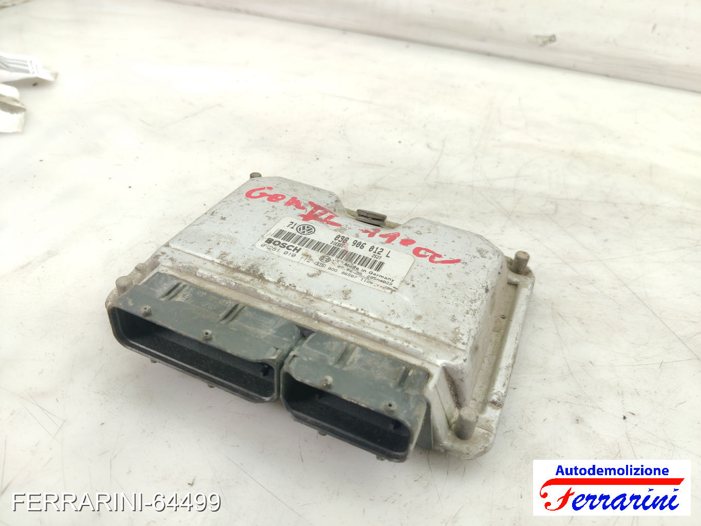 Centralina Motore VW GOLF 4 1J1 1.9 TDI 1997-2004 0389060012L, 0281010112C