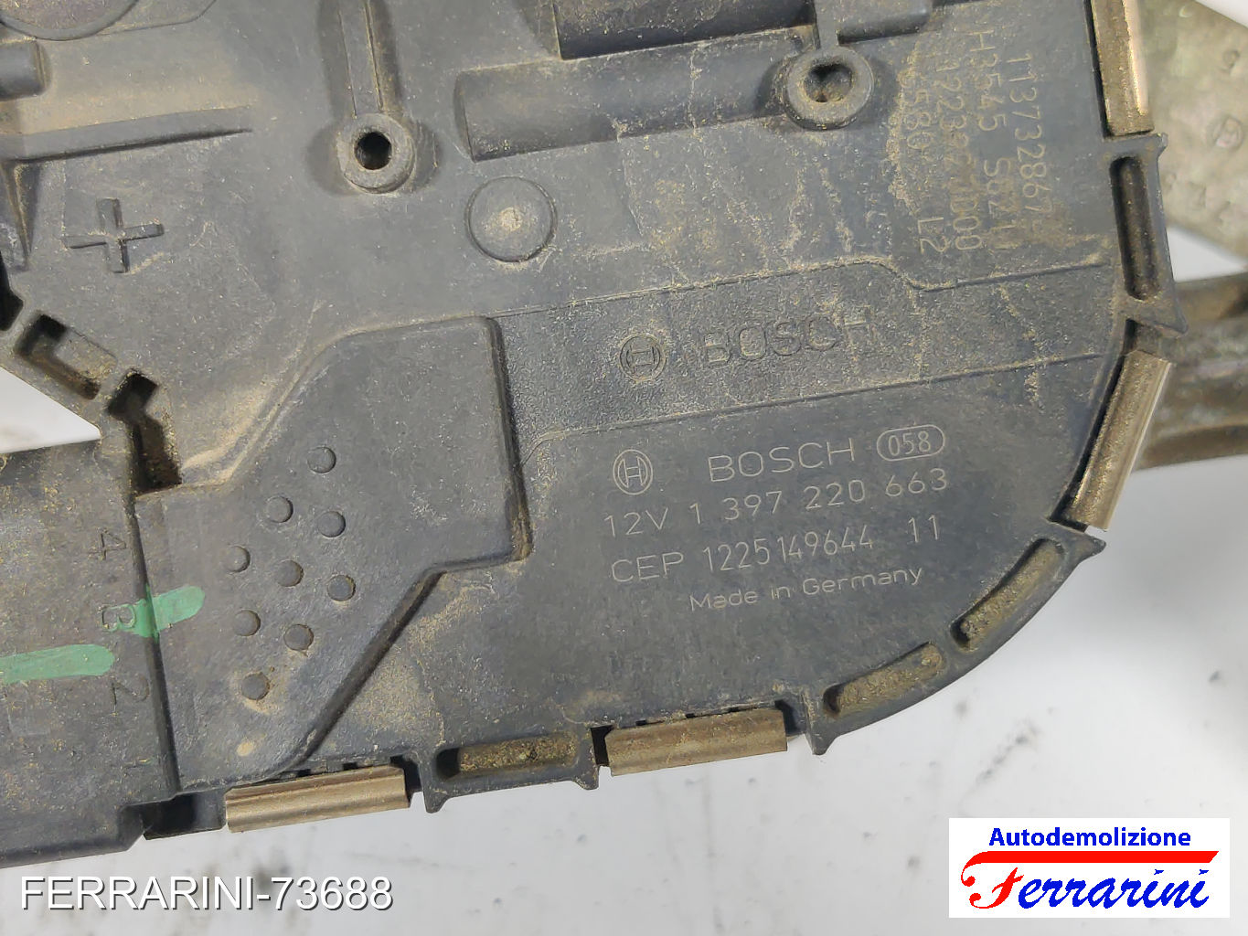 Spazzacqua Motorino Tergicristallo VW GOLF 7 5G1, BE1, BE2, BQ1 2012-2020