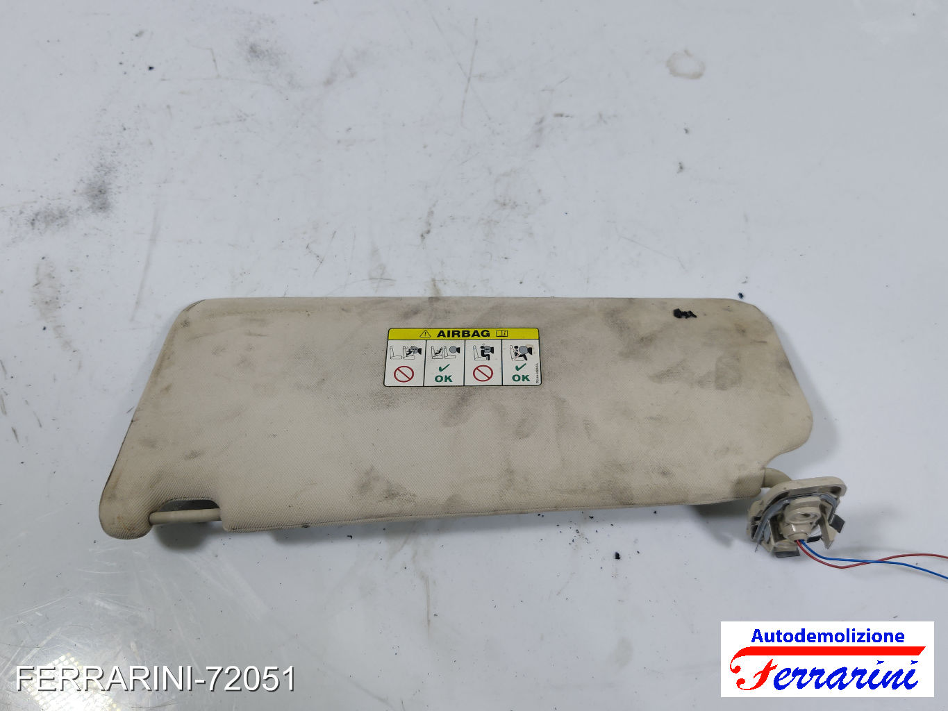 Aletta Parasole FIAT PUNTO 188 1999-2012 destro, dx 735367821