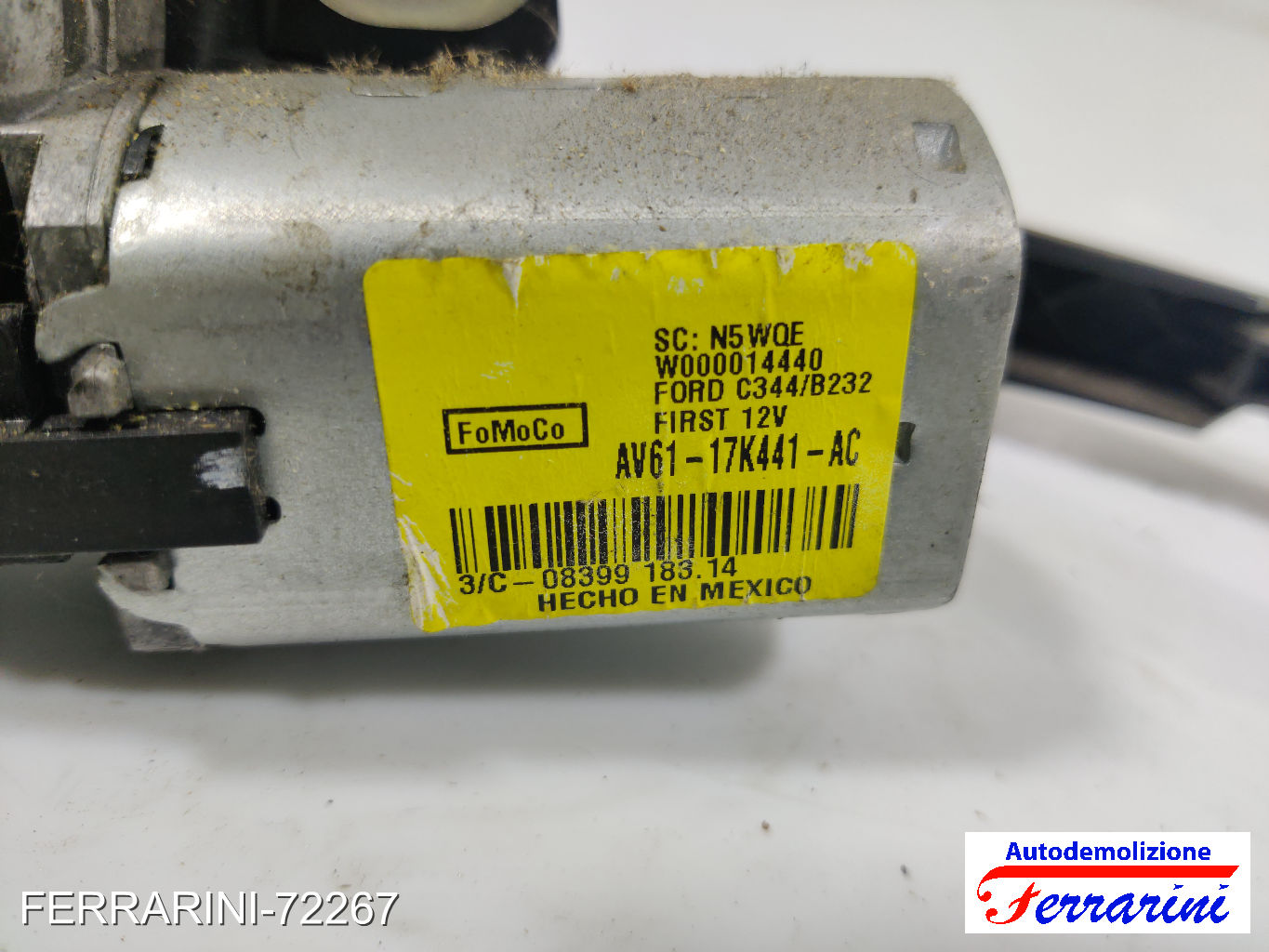 Spazzacqua Motorino Tergicristallo FORD C-MAX 2 DXA/CB7, DXA/CEU 2010-2019