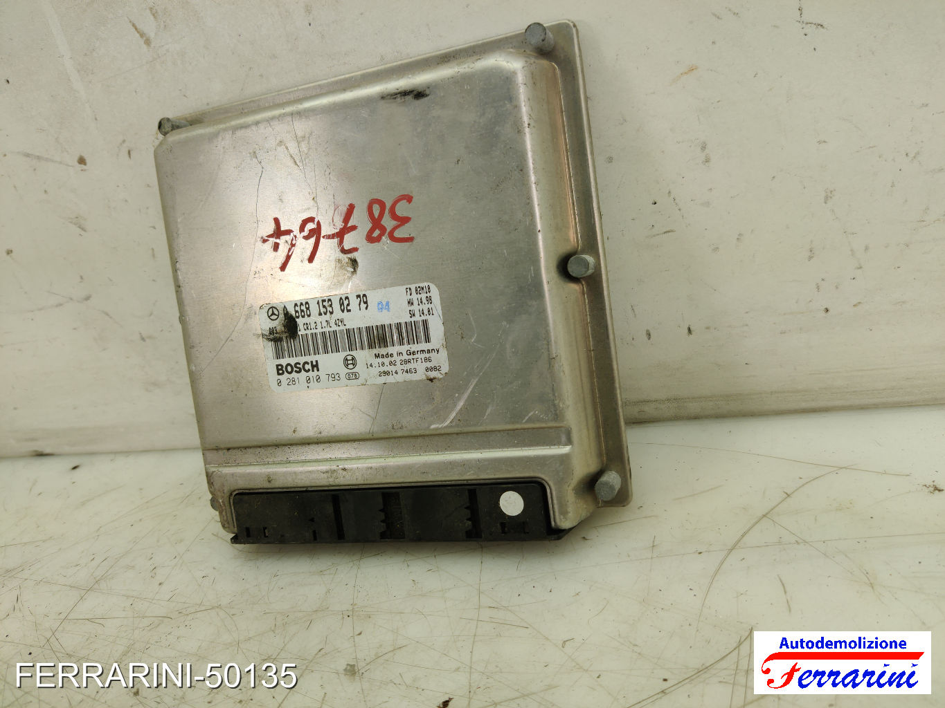 Centralina Motore MERCEDES CLASSE A W168 A 170 CDI 2001-2004 A6681530279 7