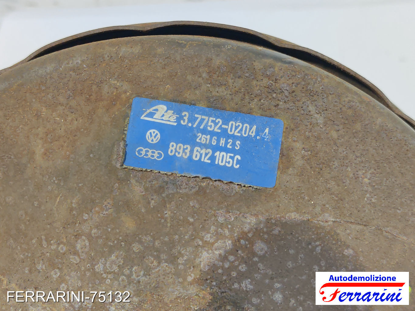 Servofreno AUDI 80 893, 894, 8A2 1.8 S 1986-1991 893612105C, 3775202044