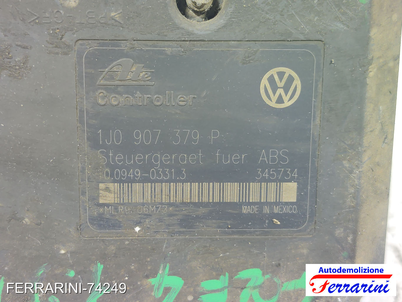 Centralina Pompa Abs SKODA OCTAVIA 1 1U2 1.9 TDI 1996-2010 1J0614117D 6