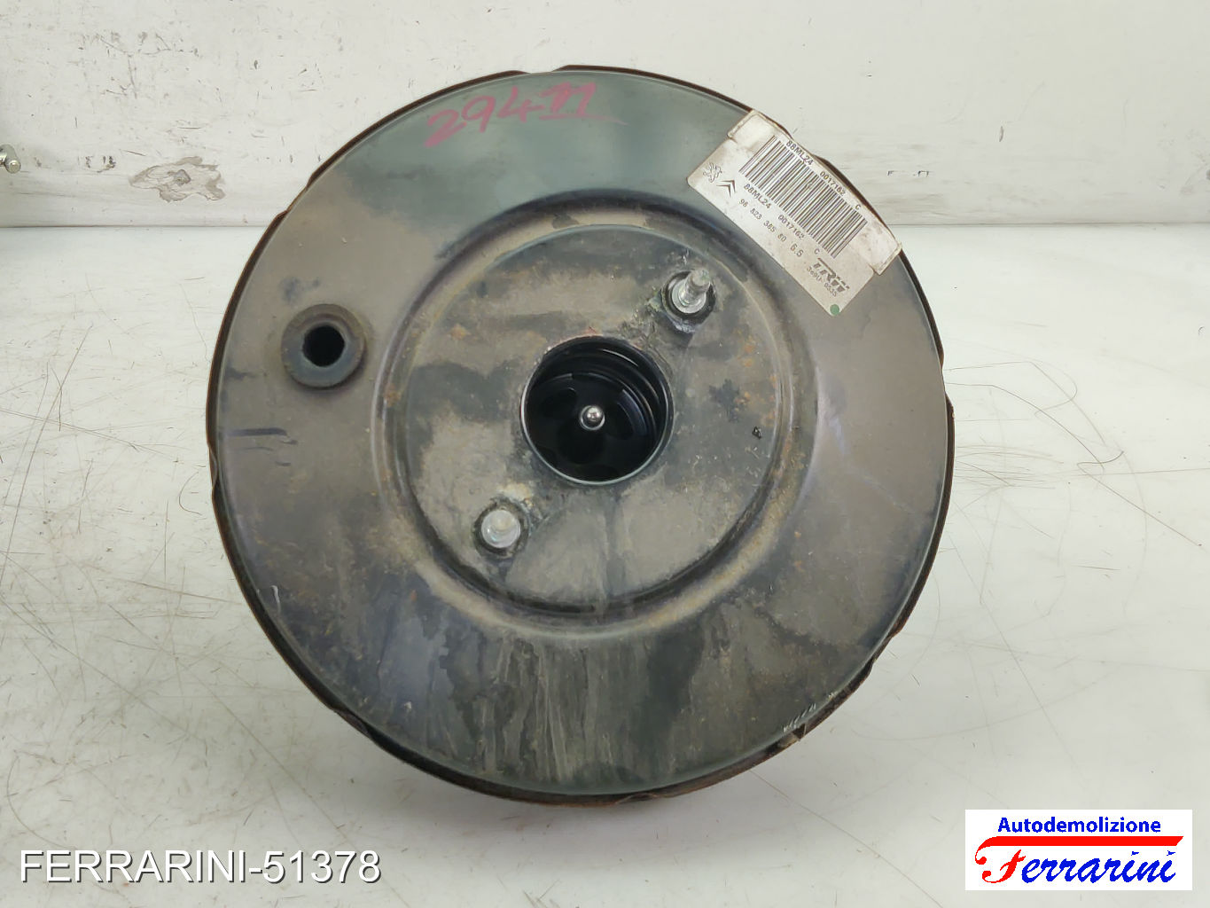 Servofreno PEUGEOT 207 SW WK 1.6 16V 2007-2013 9682338580, 88M0017162L24 7