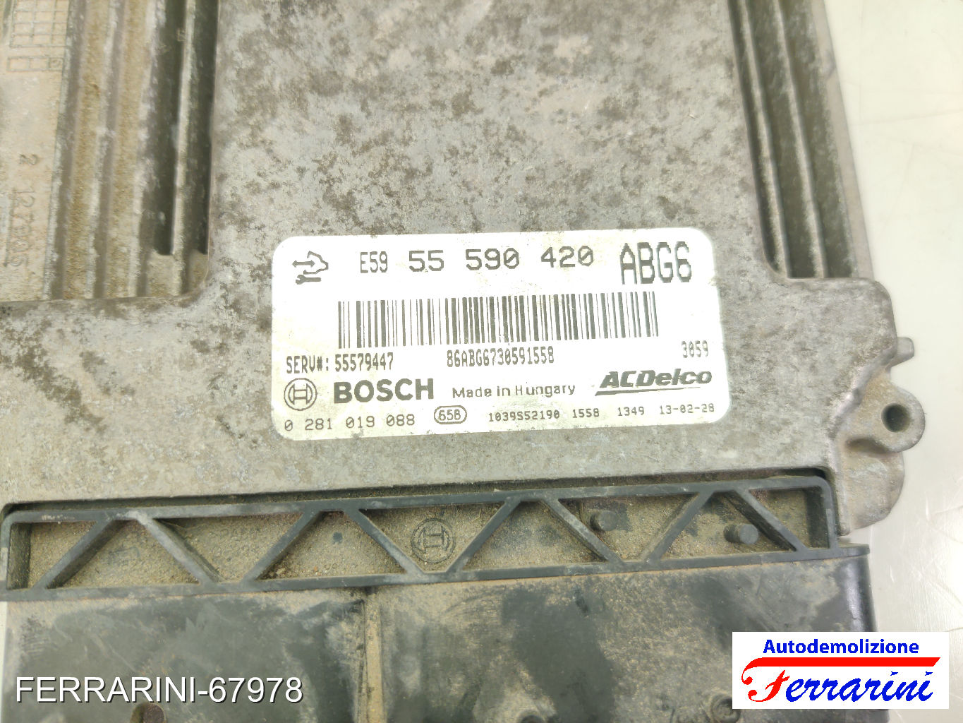 Kit Accensione OPEL MERIVA B S10 1.3 CDTI 2010-2014 55578704 33