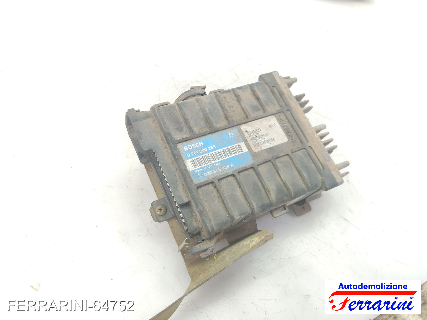 Centralina Motore VW POLO 80, 86C 1.3 G40 1990-1994 030906026A, 0261200253 6