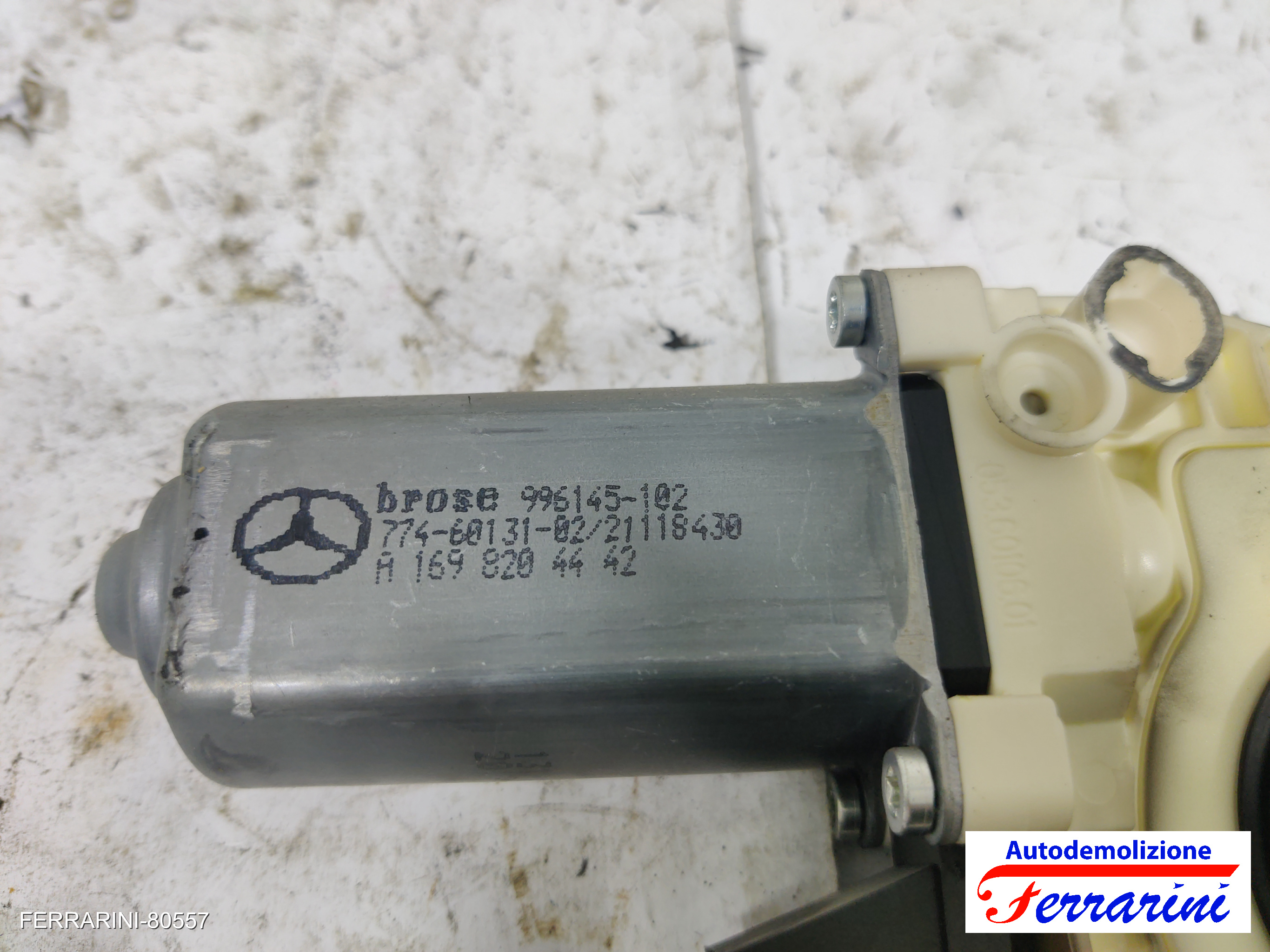 Motorino Alzavetro Frontale Destra