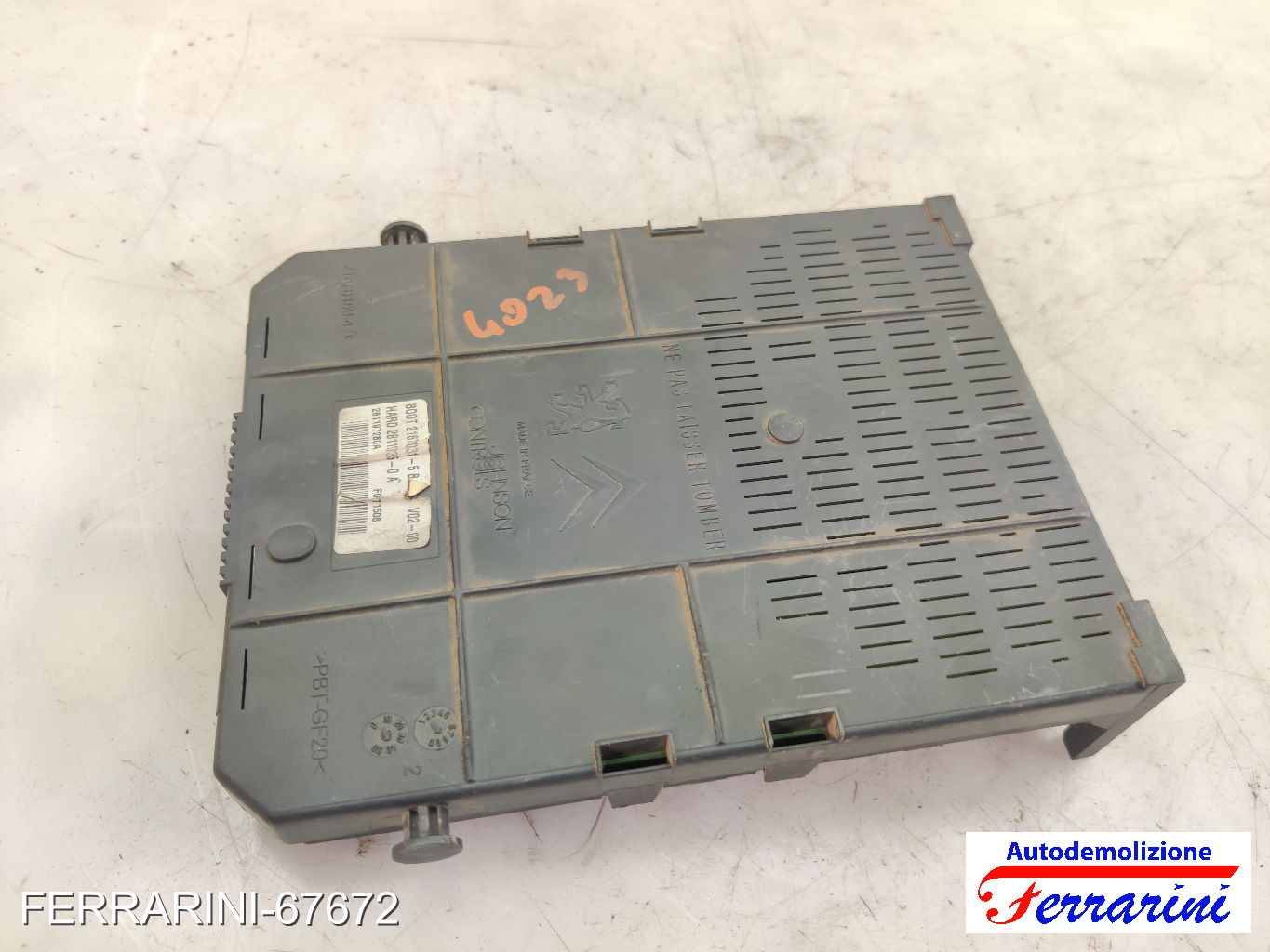Body Computer PEUGEOT 307 3A/C 1.6 HDI 110 2004-2009 9663510180, 281197280A 7