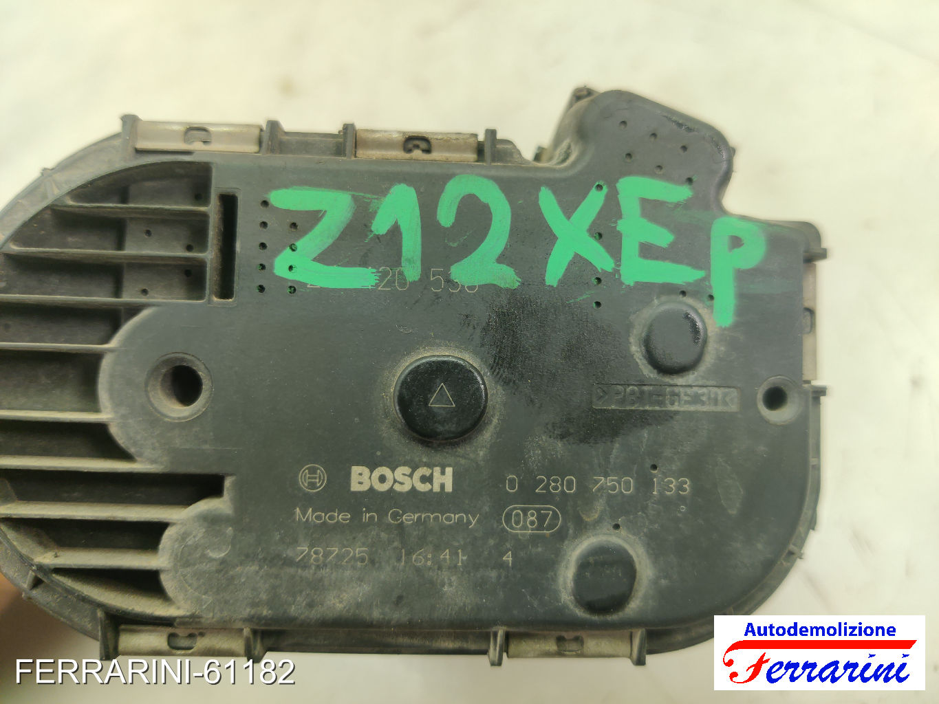 Corpo Farfallato OPEL CORSA C X01 1.2 TWINPORT 2004-2009 0280750133, 24420536