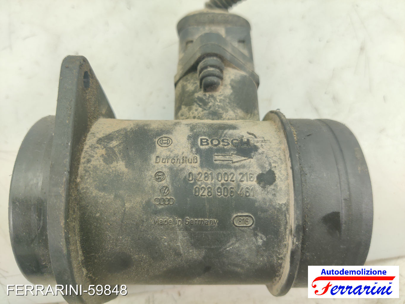 Debimetro AUDI A4 AT 8D5 1.9 TDI 2000-2001 028906461, 0281002216, 028906461X