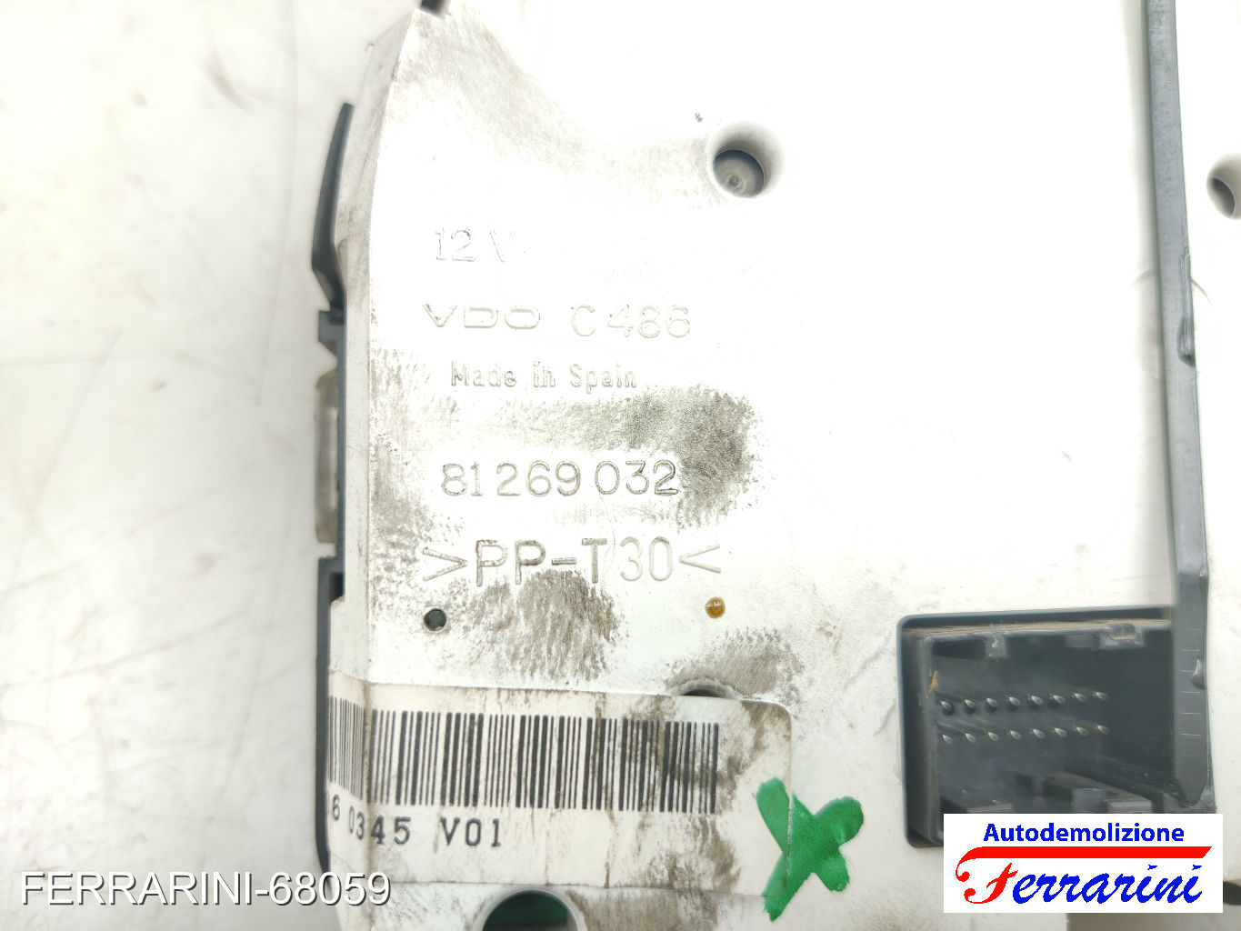 Quadro Contachilometri FIAT MULTIPLA 186 1.9 JTD 2002-2010 51795950, 81269032