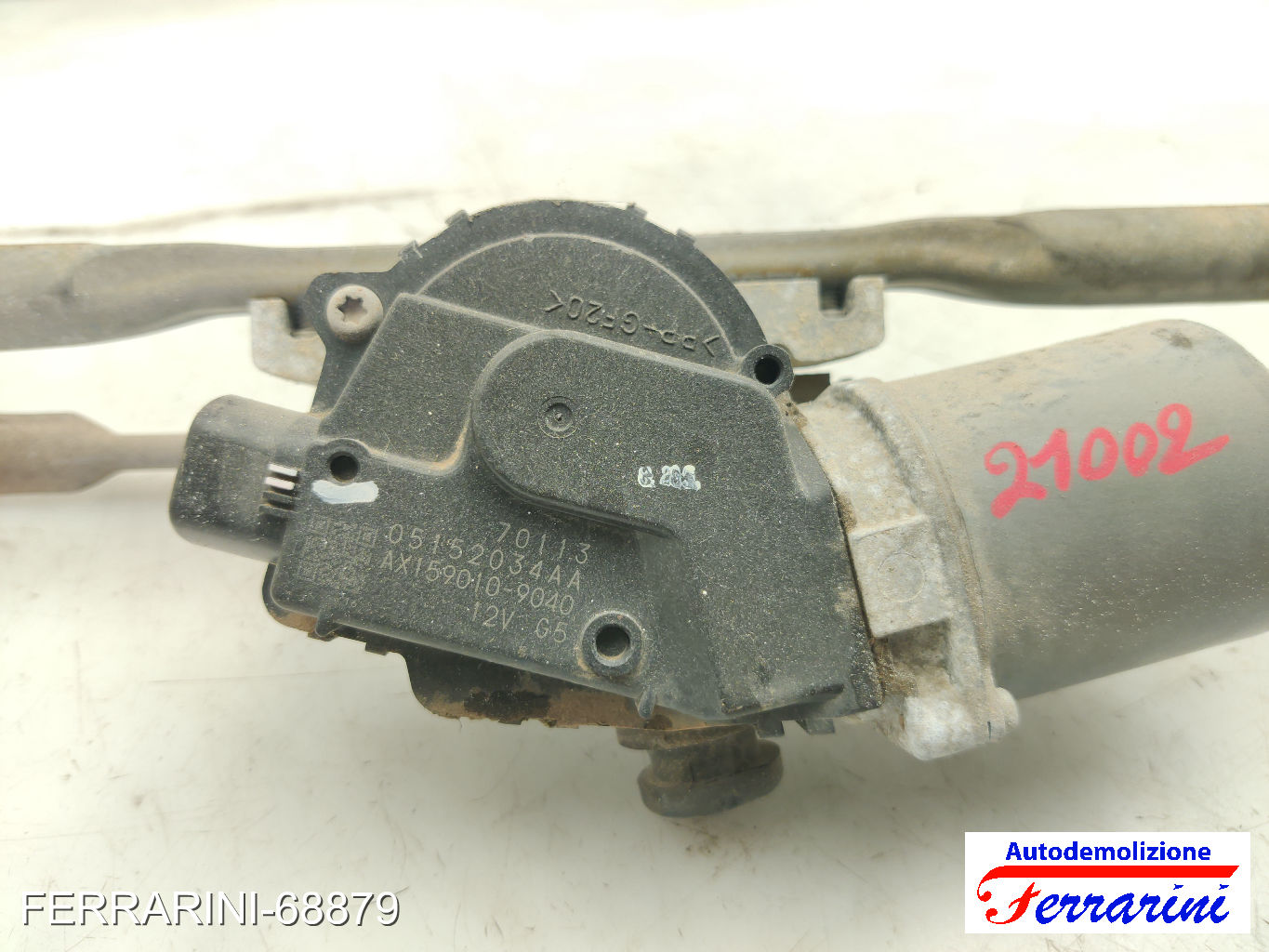 Spazzacqua Motorino Tergicristallo CHRYSLER PT CRUISER PT 2005-2010 anteriore 9
