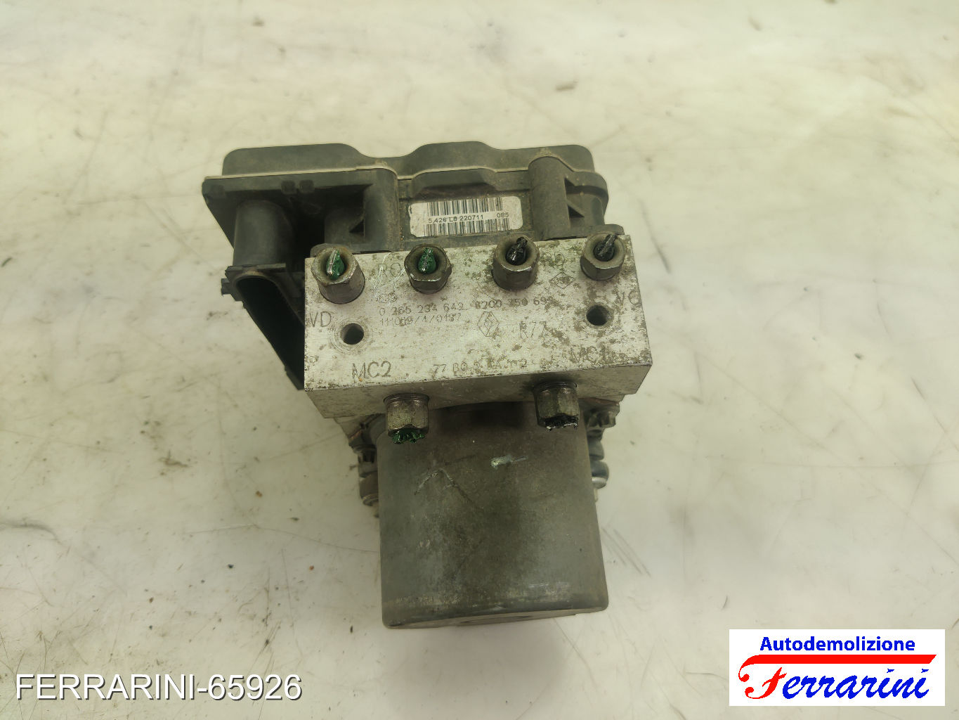 Centralina Pompa Abs RENAULT MODUS F/JP0 1.5 DCI 90 2010-2023 8200750699
