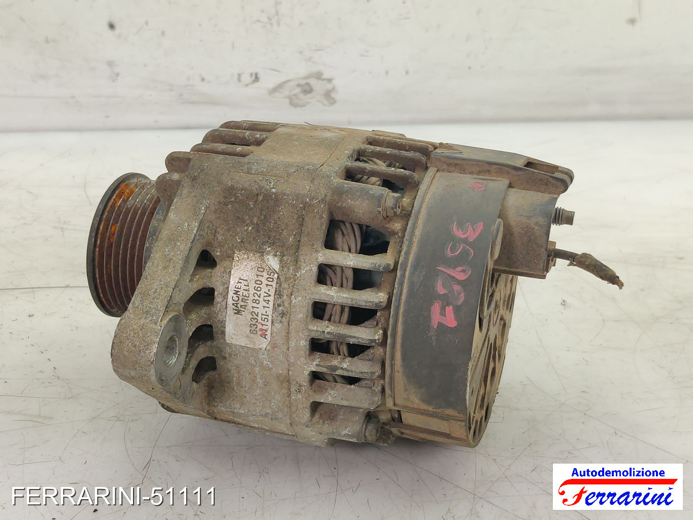 Alternatore FIAT DOBLO 223 1.9 D 2001-2023 63321826010, 16782213, 46544329