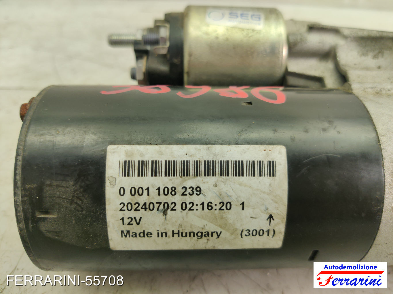 Motorino Avviamento FIAT STILO SW 192 1.9 D MULTIJET 2005-2008 0001108239 13