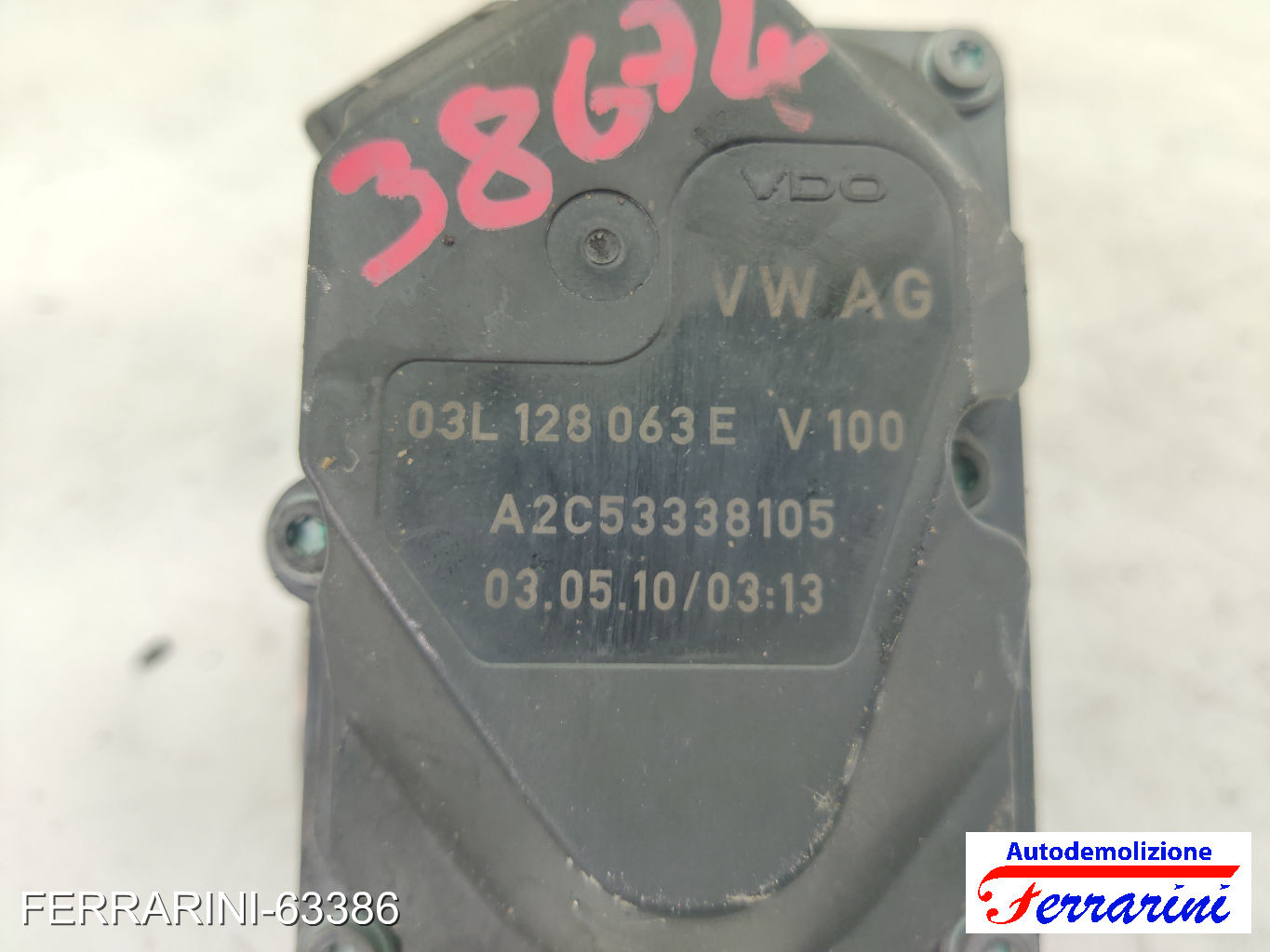 Corpo Farfallato AUDI A4 AT 8K5 2.0 TDI 2008-2015