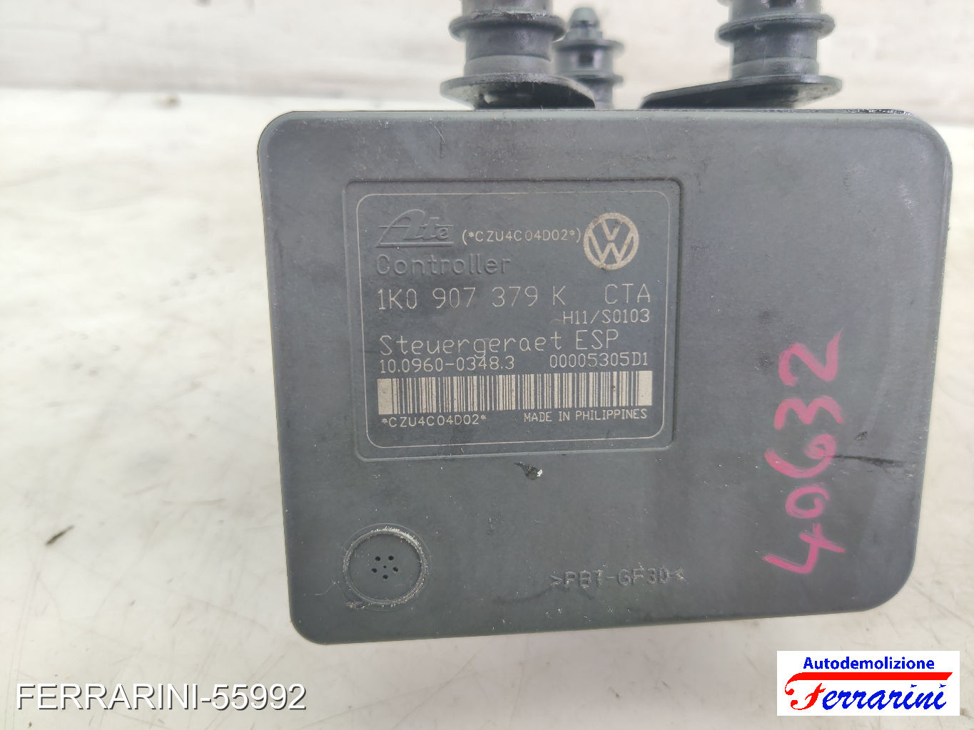 Centralina Pompa Abs VW GOLF 5 1K1 1.9 TDI 2003-2008 1K0614517H, CZU4C04D02