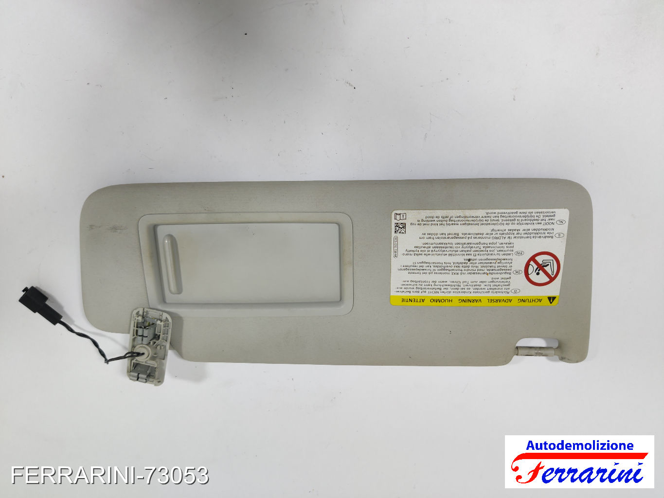 Aletta Parasole VW GOLF 7 5G1, BE1, BE2, BQ1 2012-2020 destro, dx 5G0857552CC