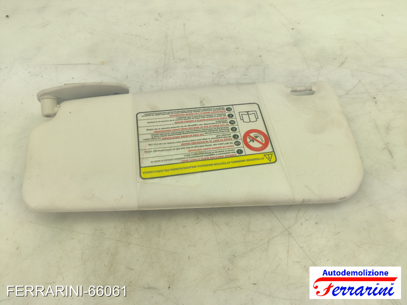 Aletta Parasole FIAT PUNTO EVO 199 2009-2012 destro, dx 735509466, 735557190