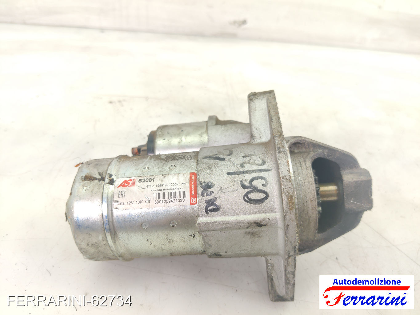 Motorino Avviamento OPEL CORSA C X01 1.7 CDTI 2003-2009 93174028, 93169014 6