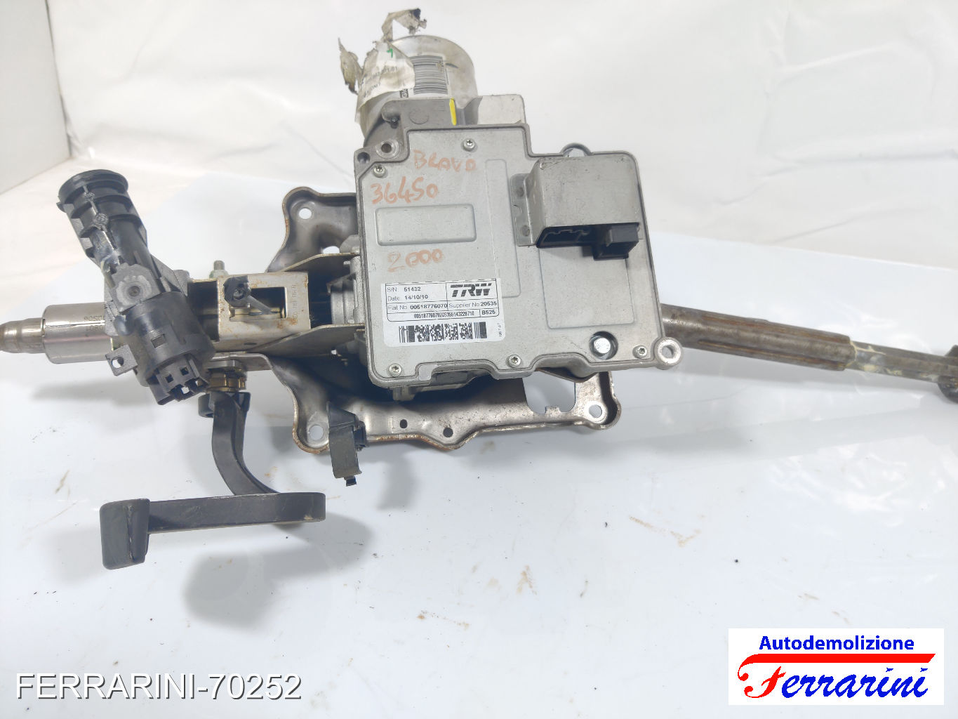 Servosterzo Piantone City FIAT BRAVO 2 198 2008-2014 51915233, 36450, 71769200 9