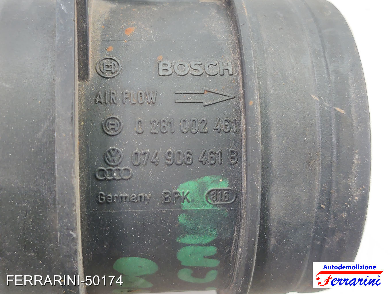 Debimetro AUDI A3 8L1 1.9 TDI 2000-2003 074906461B, 0281002461, 1209109