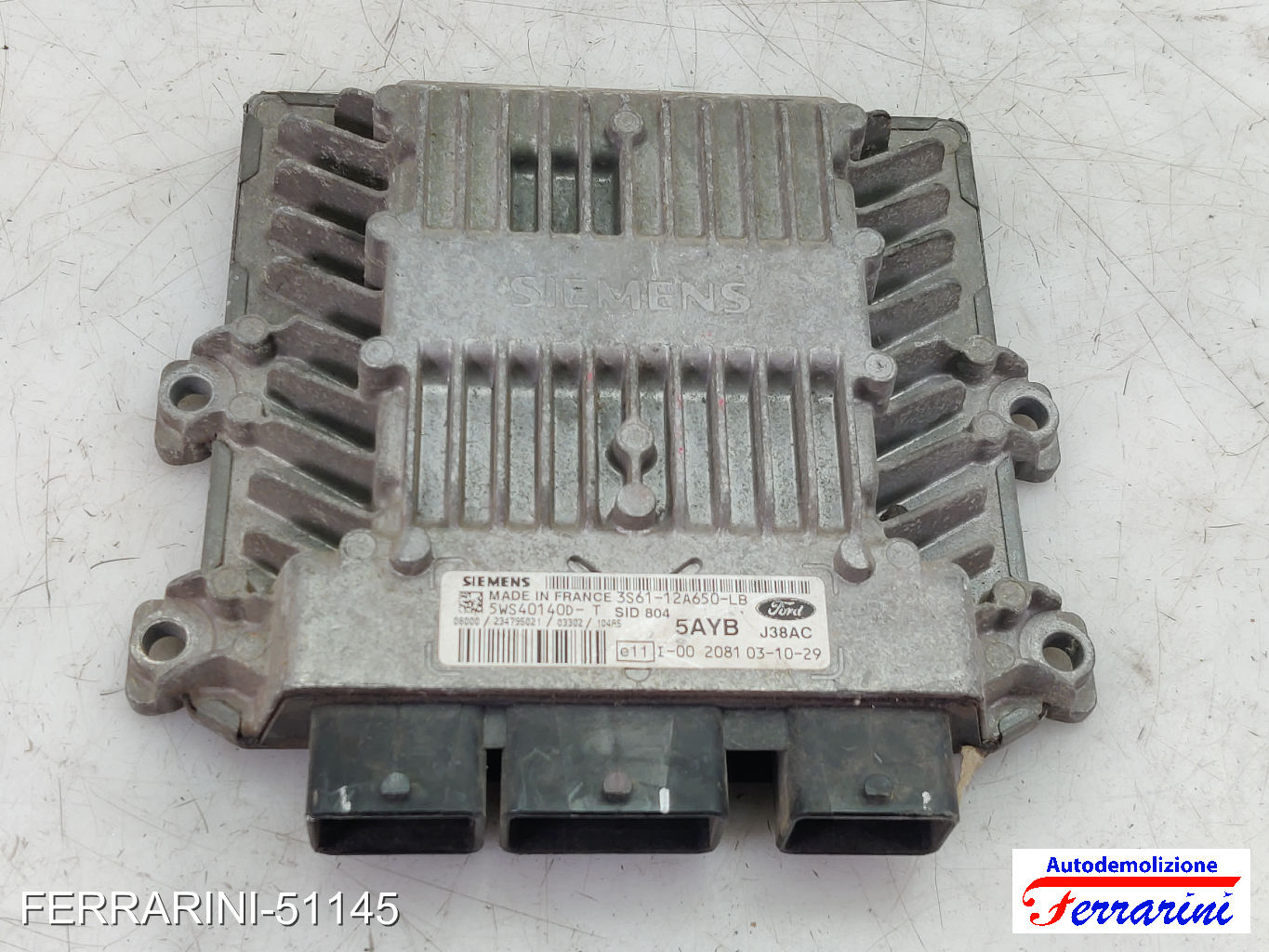 Kit Accensione CITROEN C3 1 FC, FN 1.4 HDI 2002-2009 3S6112A650LB, J38AC