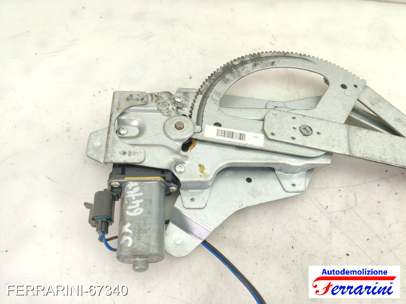 Alzavetro RENAULT KANGOO KC0/1 2001-2007 sinistro, sx, frontale, anteriore 12