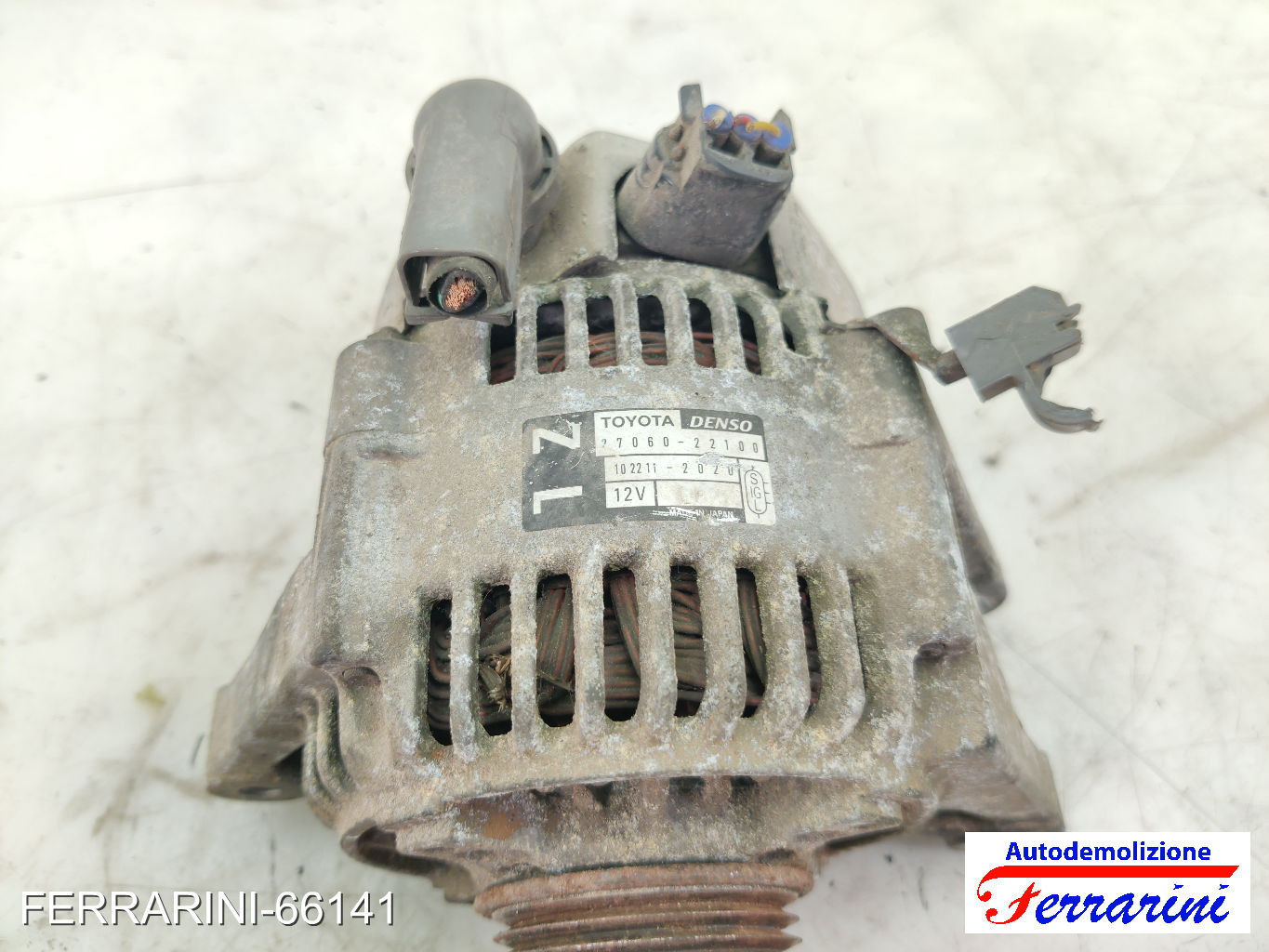 Alternatore TOYOTA COROLLA VERSO E12 1.6 VVT-I 2001-2004 2706022100, 10221120206 7