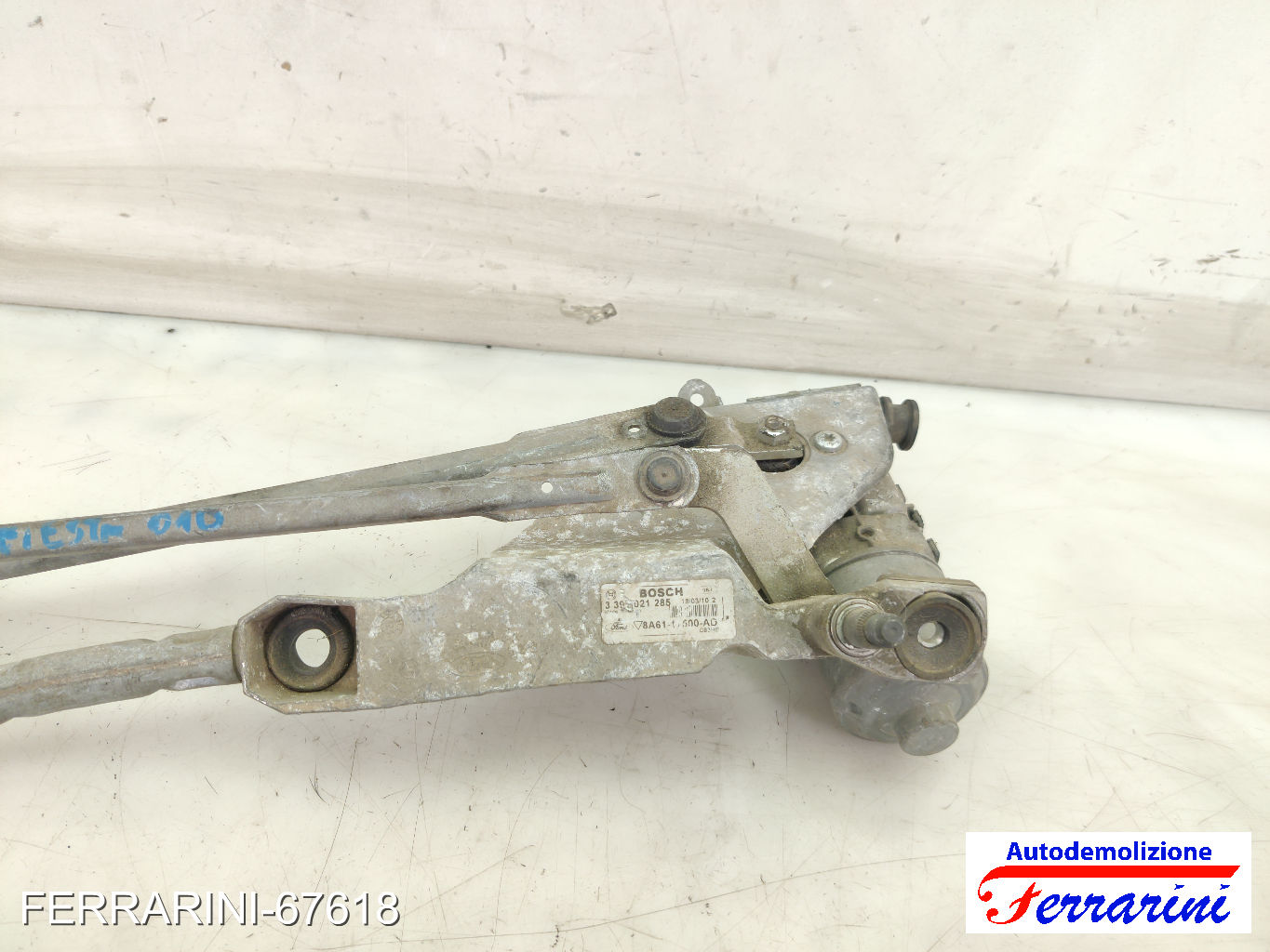 Spazzacqua Motorino Tergicristallo FORD FIESTA 6 CB1, CCN 2010-2012 anteriore 6