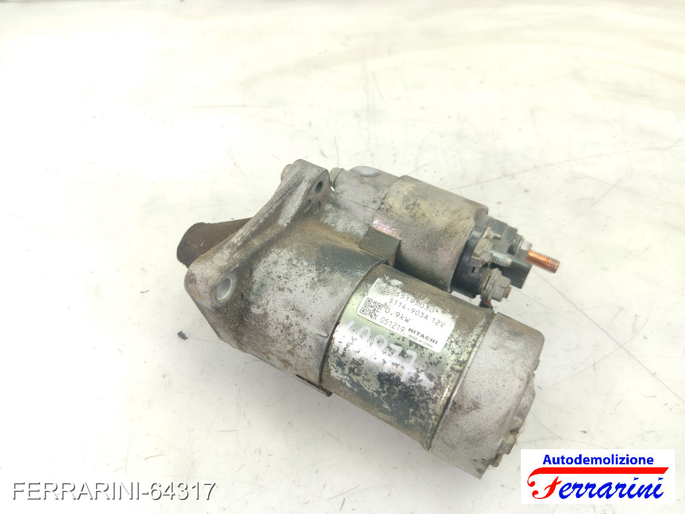 Motorino Avviamento FIAT PUNTO 188 1.2 60 2000-2009 55195030, 46740242
