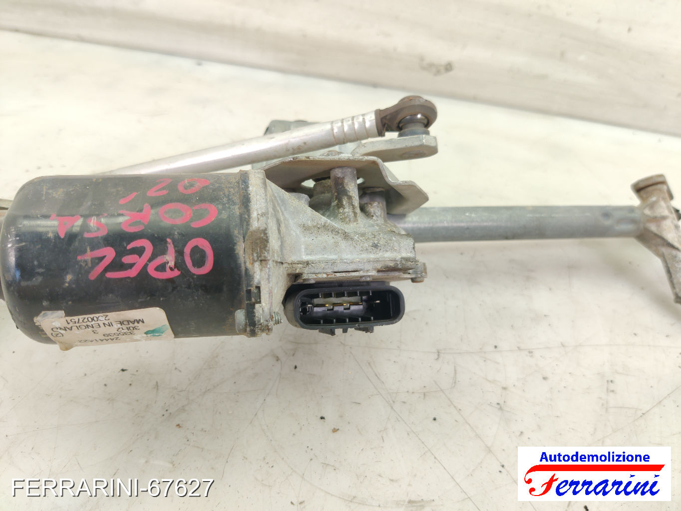 Motorino Alzavetro OPEL CORSA C X01 1.7 DTI 2000-2009 24441422, 23002751 7
