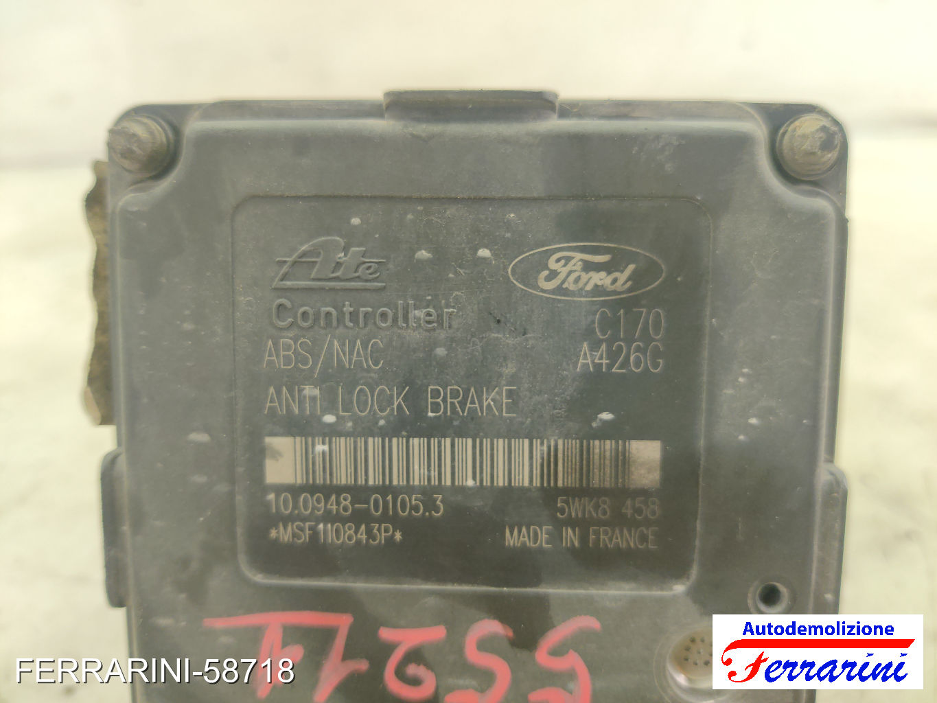 Centralina Pompa Abs FORD FOCUS DAW, DBW 1.8 TDCI 2001-2004 98AG2M110CA, A426G