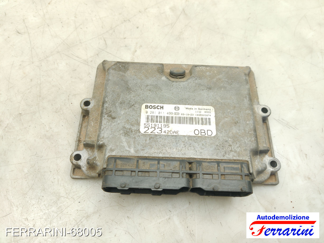 Kit Accensione FIAT DOBLO 119, 223 1.9 JTD 2003-2010 0281011557 11