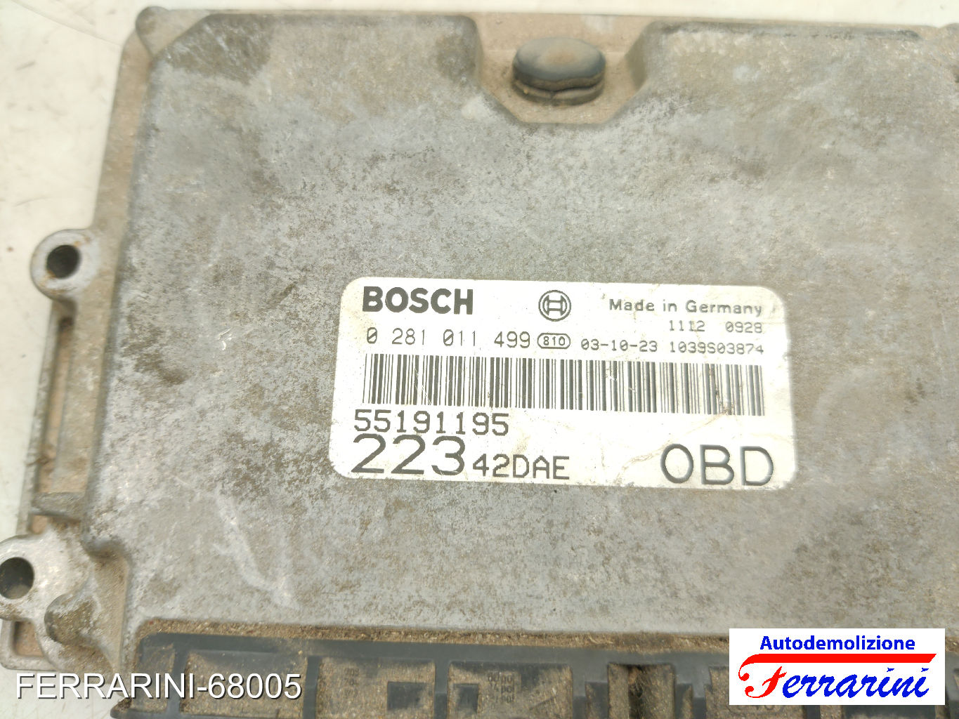 Kit Accensione FIAT DOBLO 119, 223 1.9 JTD 2003-2010 0281011557 10