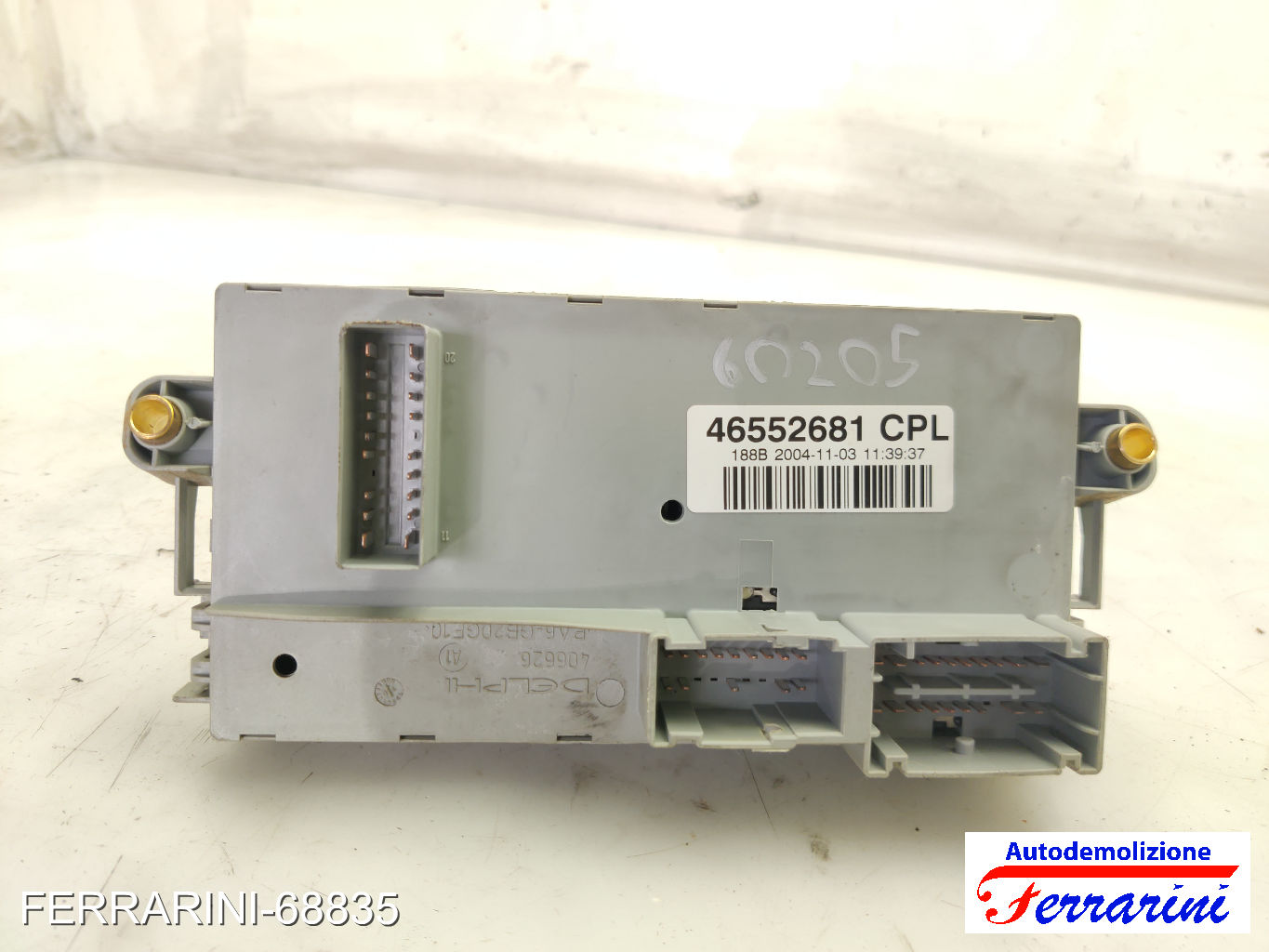 Body Computer FIAT PUNTO 188 1.3 JTD 16V 2003-2012 46552681, 406626, PA6GB20GF10
