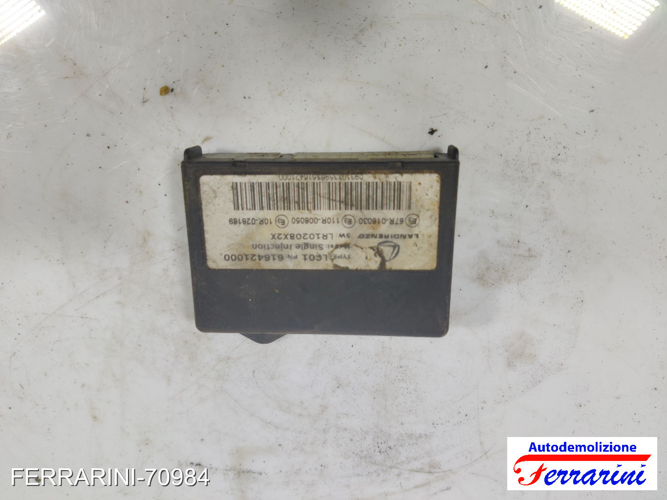 Centralina Gpl FIAT PUNTO 188 1.2 16V 80 1999-2006 616421000, SINGLEINJECTION