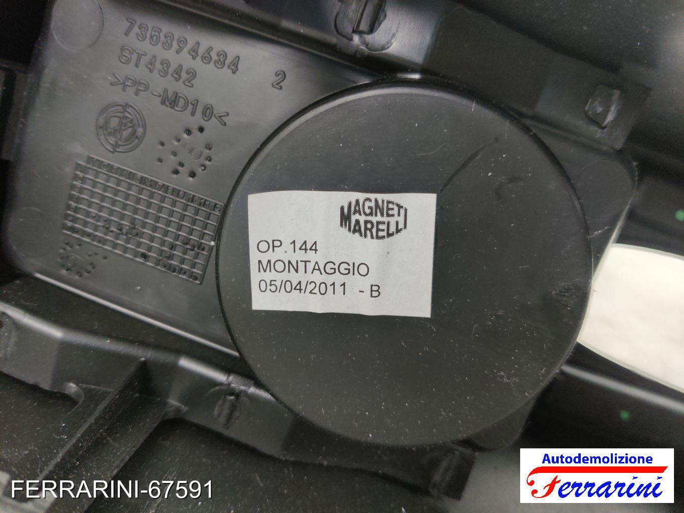 Tunnel Centrale FIAT PUNTO EVO 199 2009-2012 735394634, ST4342, PPMD10