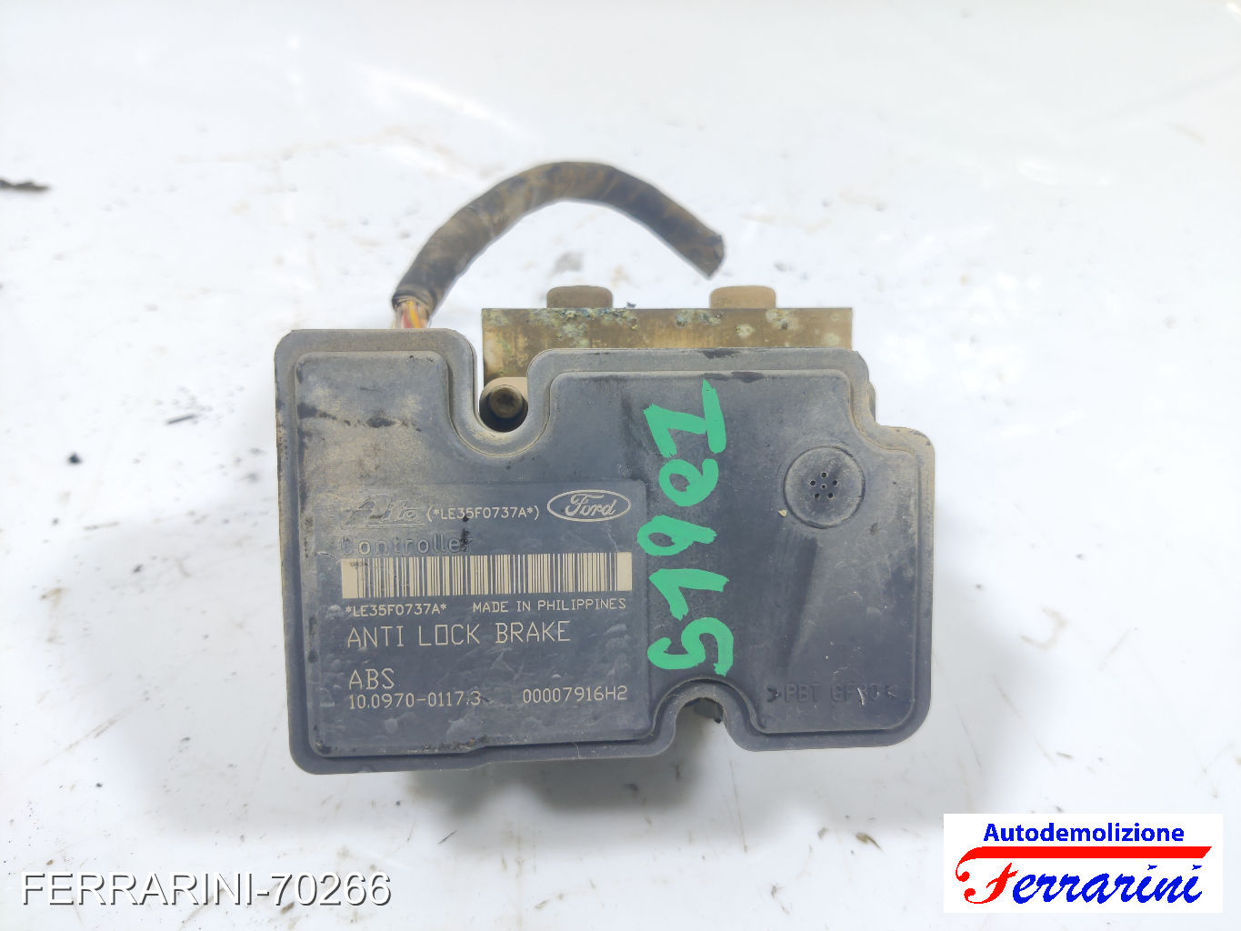 Centralina Pompa Abs FORD FUSION JU 1.4 TDCI 2002-2012 51901, 4S612M110AC