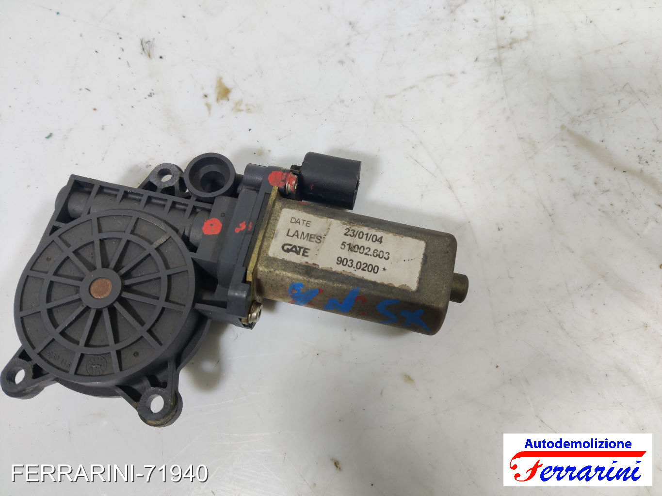 Motorino Alzavetro LANCIA YPSILON 843 1.2 2003-2011 71732831, 9030200, 51002603